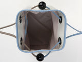 BAZAS bucket leather bag / Bright Ivory
