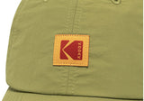 Relaxed Fit Nylon Square Logo Ball Cap【GREEN】