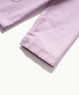 Floral Stitch French Work Jacket - Light Pink