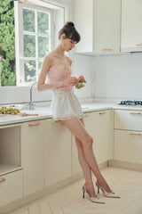LILY MINI SKIRT white