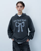 NEVER BREAK PIGMENT HOODIE-CHARCOAL