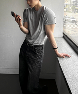 クロップマッスルフィットTシャツ