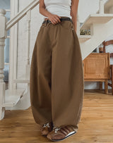 Clear Balloon Wide Cotton Pants