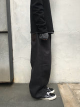 Ruiner Leather Pocket Raw Denim Pants