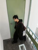 No.1404 CREW hood ZIP-UP (3color)
