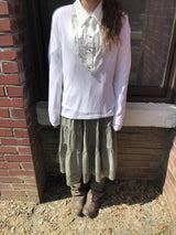 deer vintage layered skirt 