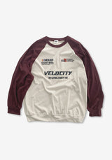 AN Raglan Velo Lettering Long Sleeves Sweatshirt