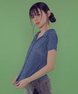 [NF] TILDA WAVE CROP SHIRTS_(BLUE)_F24QB356