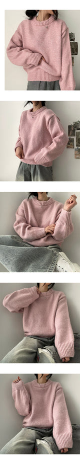 Gaffle mix round knitwear
