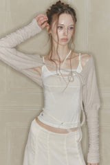 MOONFLOWER SKIRT cream