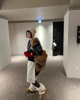 ラクーンフェイクファーバックパック
