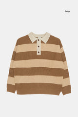 Junior rugby over knit collar shirt