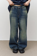 Fill Washed Wide Denim