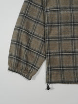 (UNISEX) Brany フランネルフードシャツ