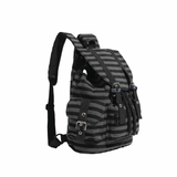 Stripe Buckle Backpack 232756356