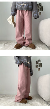 Bren ribbed fleece banding pants