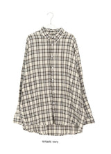 [unisex] デリス ヴィンテージ チェック ロングスリーブシャツ