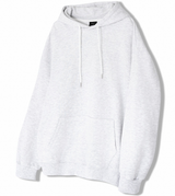 Authentic Relaxed Basic Hoodie White Melange