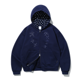 Coral Reef Hooded Zip-Up (Navy)