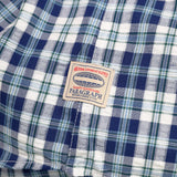 PARAGRAPH HERITAGE OVAL CHECK SHIRT - BLUE GREEN CHECK