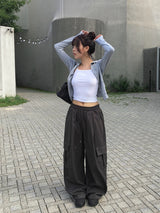 ロッベンカーゴワイドピンタックバンディングパンツ