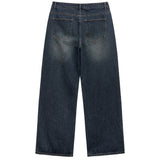 ベーシックデニムパンツ (dark blue)
