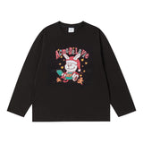 24FW SANTA RABBIT PRESENT LONG SLEEVE T-SHIRT BLACK