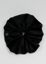 Matt Velvet Scrunchie_One Point_Large_Black