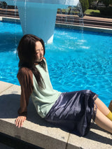 Kuchi Lace Velvet Skirt
