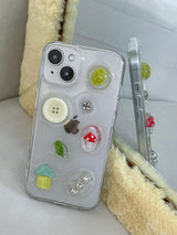 [MADE] Summer vacation button mushroom fruit resin cell phone case