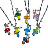 [Hearts2Hearts Juun] Trippy mushroom necklace.07 (8color)