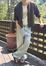 [S/S] Clean crop cardigan(3color)