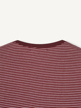 Striped pocket short-sleeve T-shirt