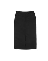 Draped Long Skirt _ BLACK