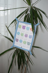 soft hanging calender (sky blue)