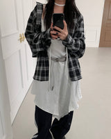 オンブレシャツ