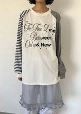 MIX STRIPE LOOSE TEE