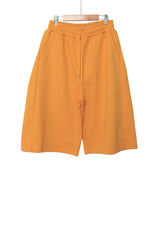 long wide sweat half pants