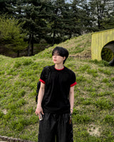 ニックラインレイヤードショートスリーブTシャツ