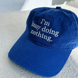 Lettering Embroidered Baseball Cap