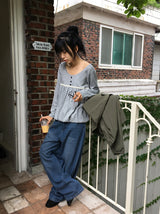 Beart Basic Wide Denim Pants