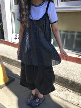 dot pattern sleeveless