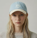 Avivere logo light denim ivory
