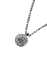 Big shinning basketball necklace