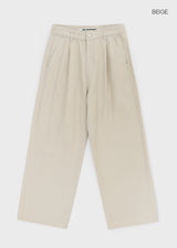[MADE] Torrance One Tuck Wide Cotton Pants