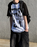 パンク ラグラン 半袖Tシャツ