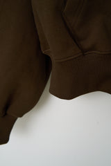 Jeff Cropped Zip Hoodie (3color)