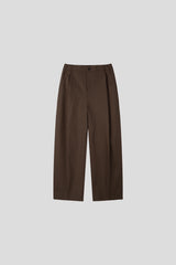 Hard cotton one tuck pants 5color