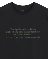 [mnem] olive print oversized t-shirt (black)
