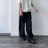 Mineral Grey Relaxed Full-Length Pants